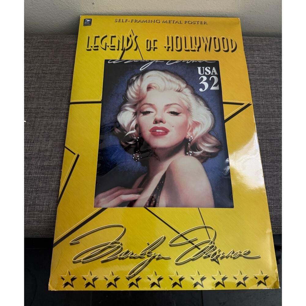 Marilyn Monroe USPS Commemorative Stamp Metal Paster Sealed